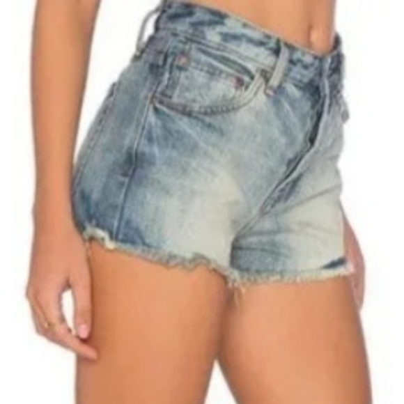 Free People Rock Denim Uptown Cutoff Shorts - Picture 12 of 12
